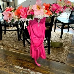 🌸 GIANT Parasol, custom-made with matching dress PAGEANT 0-2 XS